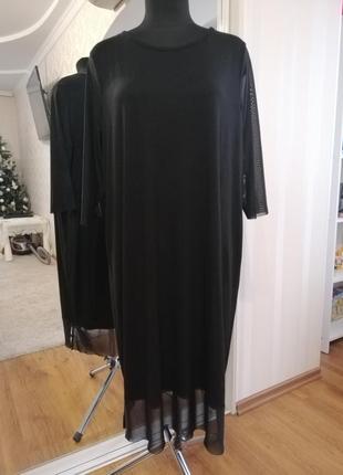 Трикотажное платье размер м, 52-54.1 фото