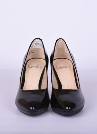 Туфли женские лаковые черные caprice 9-22410-26_09684