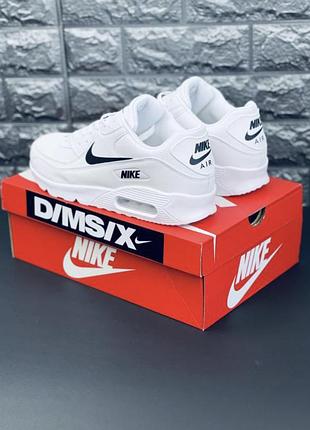 Кроссовки nike air max 90, мужские белые, хит!