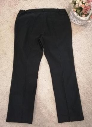 Классические чёрные брюки на высокую девушку, размер 60-62, 26 uk.5 фото