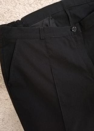 Классические чёрные брюки на высокую девушку, размер 60-62, 26 uk.3 фото