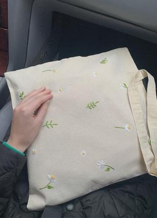 Шопер, екосумка з ручною вишивкою 🌿