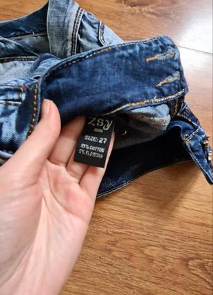 Джинсовая мини-юбка zsy jeans с низкой талией xs6 фото