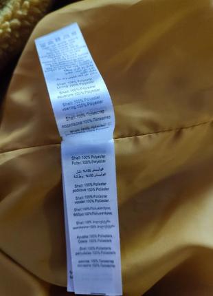 Яркая горчичная полушубка тедди пиджак шубка размер 46-48-507 фото