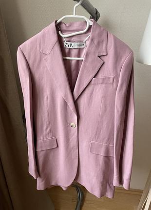 Красивейший льняной жакет от zara😍