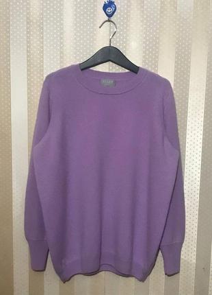 Жіночий базовий светр зі 100% кашеміру трендового бузкового кольору від pure collection