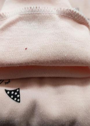 Комбинезон детский слип хлопковый персиковый,  комбинезон - пижама детская  хлопковая2 фото