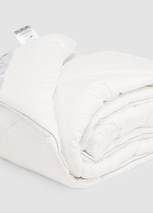 Одеяло зимнее стеганное гипоалергенное в жаккардовом сатине с кантом 200220 fd белое