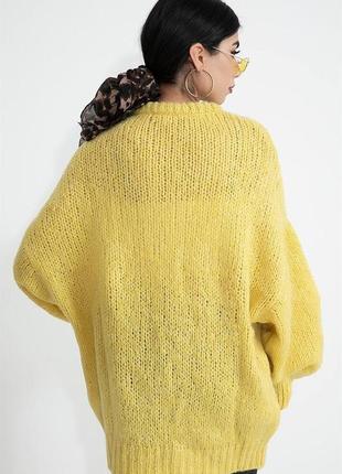 Стильный удлиненный свитер оверсайз/акрил6 фото