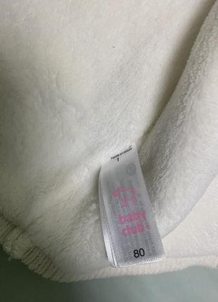Флісова кофта куртка з капюшоном baby club 80р3 фото