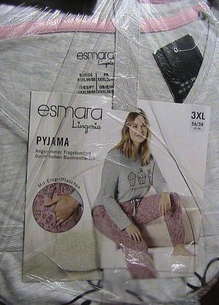 Чудова піжама кофта штани євро л, 3хл esmara6 фото