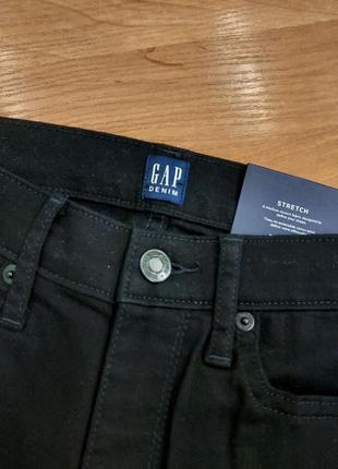 Джинсы gap новые чёрные скини стрейч2 фото