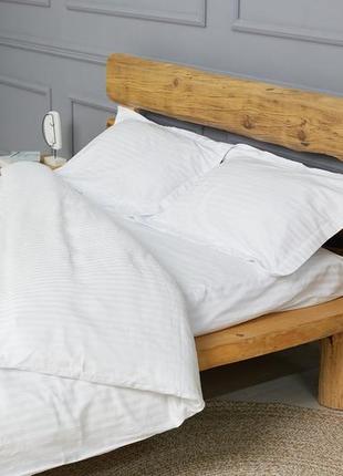 Комплект постельного белья, страйп-сатин , двухспальный евро полоска 1 см8 фото