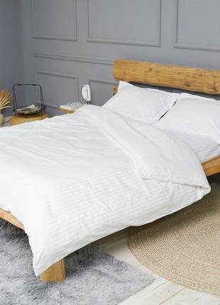 Комплект постельного белья, страйп-сатин , двухспальный евро полоска 1 см9 фото