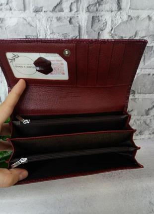 Жіночий шкіряний гаманець женский кожаный кошелек3 фото