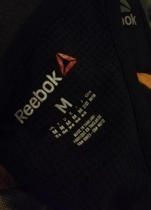 Спортивный бра жіночий топ reebok новый сток чорний коричневий у сітку не просвічує8 фото