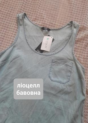 Лиоцелл легкая джинсовая майка f&amp;f