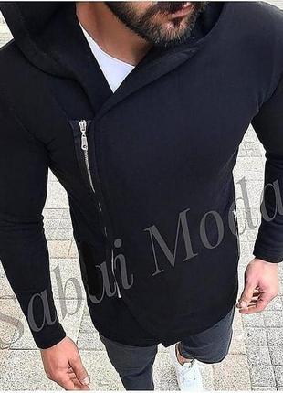 Мужская мантия-кардиган пальто черный