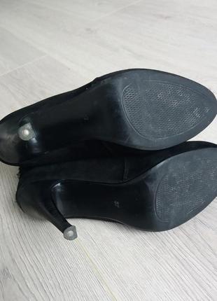 Замшевые ботинки, 37р5 фото
