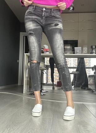 Джинсы dsquared2 , средняя талия