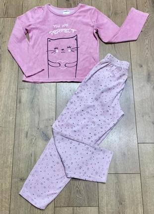 Комплект из двух предметов пижама велюровая хлопковая alive (германия)