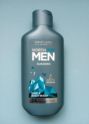 Шампунь для волосся і тіла north for men subzero 250мл 35878