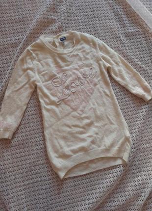 Вовна кашемір тепла подовжена кофта сукня original marines