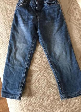 Утеплені джинси hm, утепленные джинсы h&m, джинси на підкладці, теплі зимові джинси 3-4р. 104-110