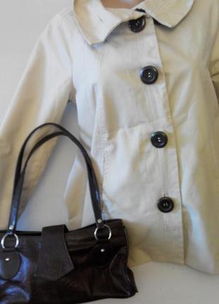 Коттоновый жакет , бежевого цвета . размер 46-48