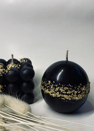 Свічка шар/ бабл/ декоративна свічка/ серце/ подарунковий бокс