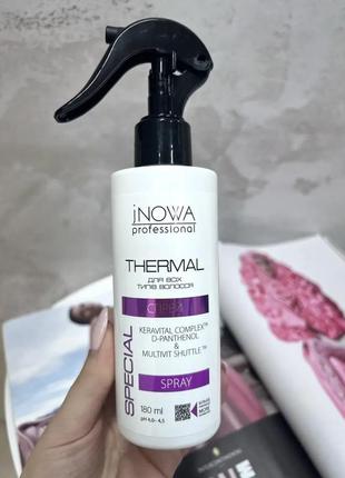Термозахисний спрей для волосся jnowa professional special thermal spray, 180 мл1 фото