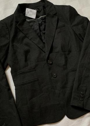 Жакет піджак в клітинку дрібну з підкладкою