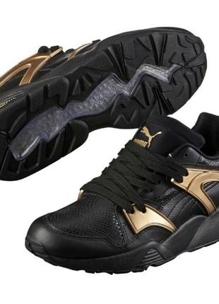 Puma trinomic оригінал кросівки пума кросовки чорні золоті