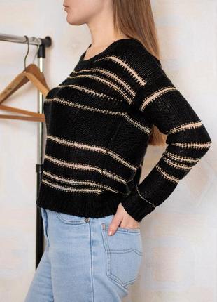 Легкий плетеный, вязаный свитер, джемпер, оверсайз tally weijl4 фото