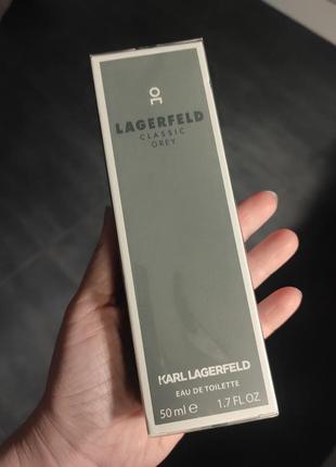 Karl lagerfeld grey парфюм чоловічий 50мл, подарунок військовому1 фото
