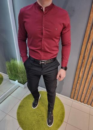 Сорочка чоловіча бордо