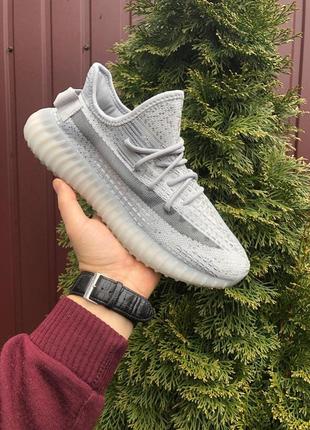 Женские кроссовки adidas yeezy boost 350 v2 серые адидас изи буст изики1 фото