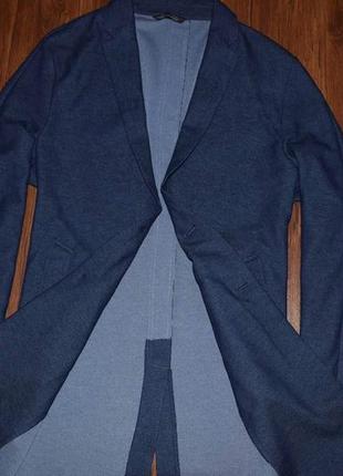 Zara man coat мужское удлиненное коттоновое пальто зара5 фото