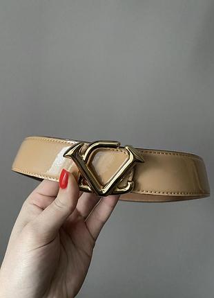 Лаковий пояс ремінь в стилі louis vuitton