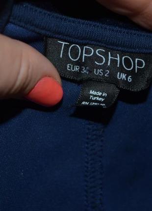 34/6/s - xs элегантное нарядное велюровое женское платье topshop топшоп10 фото