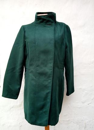 Розпродаж!стильне смарагдове, зелене пальто на кнопках,тренч,бушлат..