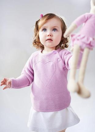 Кофточка с сердечками