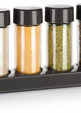 Ємкості для спецій на вузькій підставці season 6 шт. (657062)