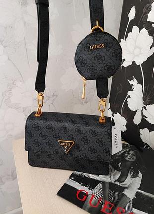 Сумка кроссбоди гесс guess alexie black