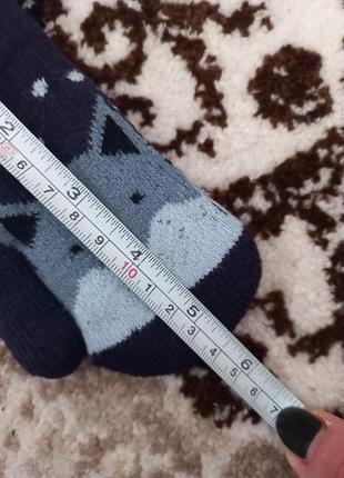 Набор зимних утепленных перчаток ангора и шерсть3 фото