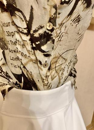 Rosie's r невесомая блузка с принтом из натурального шелка5 фото