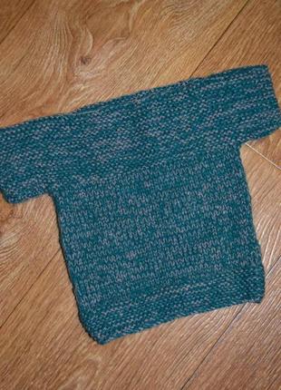 Детский вязаный свитер ручной работы