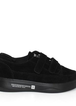 🔴 замшеві чорні кросівки крипери5 фото