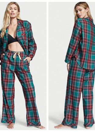 Victoria´s victorias secret виктория сикрет пижама, костюм для сна flannel long pj set