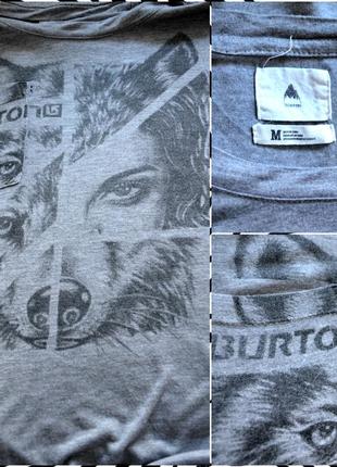 Burton женская футболка с принтом размер м (150 грн) волк лиса волчица2 фото